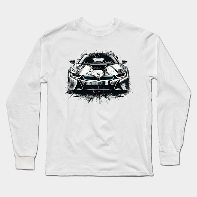 BMW i8 Long Sleeve T-Shirt by Vehicles-Art